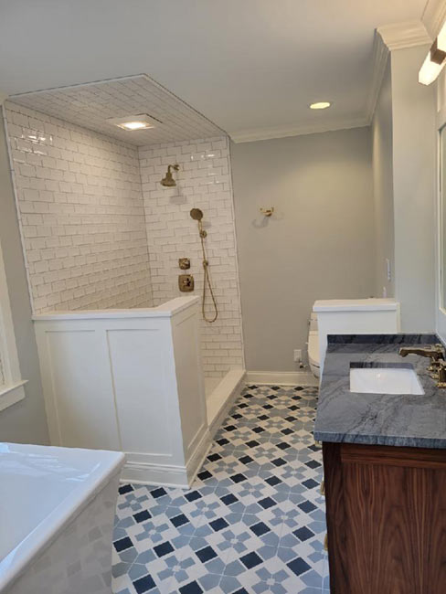 residential plumbing bathroom remodel