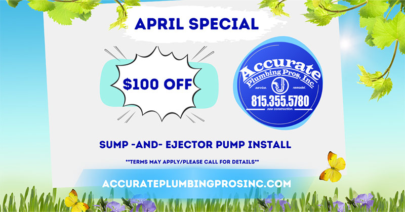 $100 off sump and ejector install